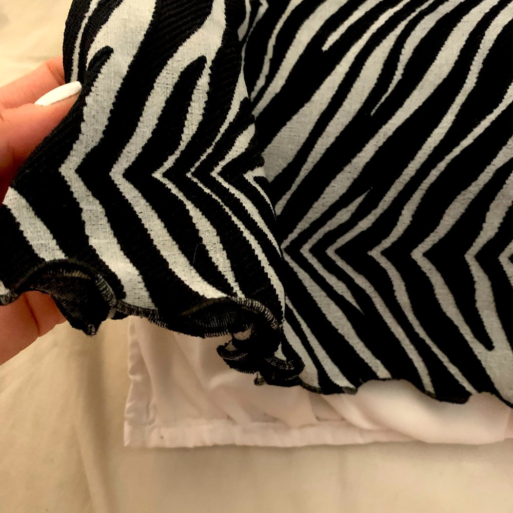Zebra print skirt, new
